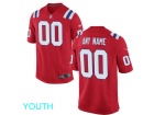 Youth New England Patriots Nike Red Custom Game Jersey