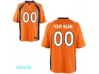 Youth Denver Broncos Nike Orange Custom Game Jersey