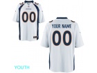 Youth Denver Broncos Nike White Custom Game Jersey