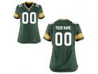 Women's Green Bay Packers Nike Green Custom Game Jersey