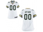 Women's Green Bay Packers Nike White Custom Game Jersey