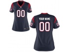 Women's Houston Texans Nike Navy Blue Custom Game Jersey