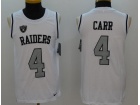 Oakland Raiders #4 Derek Carr White NFL Limited Tank Top Jersey