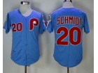 Philadelphia Phillies #20 Mike Schmidt Blue 1983 Throwback Jerseys