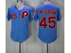 Philadelphia Phillies #45 Tug McGraw Blue 1983 Throwback Jerseys