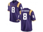 LSU Tigers #8 Zach Mettenberger Purple College Football Limited Jersey