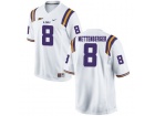 LSU Tigers #8 Zach Mettenberger White College Football Limited Jersey