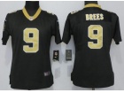 New Orleans Saints #9 Drew Brees Black Womens Vapor Untouchable Limited Jersey