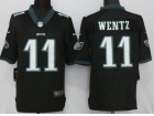 Philadelphia Eagles #11 Carson Wentz Black Men's Vapor Untouchable Limited Jersey