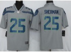 Seattle Seahawks #25 Richard Sherman Grey Men's Vapor Untouchable Limited Jersey