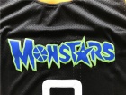 Monstars Space Jam Jersey #0 Allen Movie Stitched Throwback Black