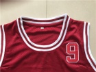 Hillman College #9 Dwayne Wayne Red 9 Patch Movie Basketball Jersey