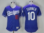 Los Angeles Dodgers #10 Justin Turner Blue Flex Base Baseball Jersey