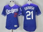 Los Angeles Dodgers #21 Yu Darvish Blue Flexbase Jerseys