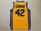 Teen Wolf Beavers #42 Scott Howard Gold Werewolf Stitched Basketball Jersey