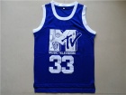 Music Television MTV #33 Will Smith Blue Basketball Jersey