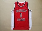 Sunset Park #1 Shawty Red Stitched Basketball Jersey