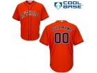 Men's Houston Astros Orange Cool Base Custom Stitched Name Number Jersey