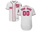 Men's Washington Nationals White Flex Base Custom Stitched Name Number Jersey