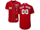 Men's Washington Nationals Red Flex Base Custom Stitched Name Number Jersey