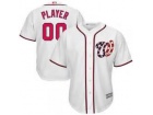 Men's Washington Nationals 2017 New White Cool Base Custom Stitched Name Number Jersey