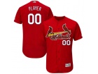 Men's St. Louis Cardinals Majestic Red Flex Base Custom Stitched Name Number Jersey