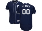 Men's San Diego Padres Majestic Navy Custom Stitched Name Number Jersey