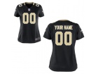 Women's New Orleans Saints Nike Black Custom Game Jersey