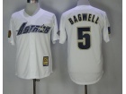 Houston Astros #5 Jeff Bagwell White 1981 Turn Back Throwback Jersey