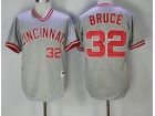 Cincinnati Reds #32 Jay Bruce Gray Pullover Jersey