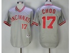 Cincinnati Reds #17 Shin-Soo Choo Gray Pullover Jersey