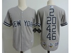 New York Yankees #2 #20 #42 #46 Gray Collection Cool Base Jersey