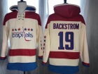 Washington Capitals #19 Nicklas Backstrom Cream Pullover Hockey Hoodie