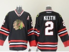 Chicago Blackhawks #2 Duncan Keith Black Hockey Jersey