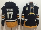 San Diego Chargers #17 Philip Rivers Blue Pullover Football Hoodies