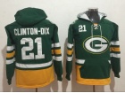 Green Bay Packers #21 Ha Ha Clinton-Dix Green Pullover Football Hoodies