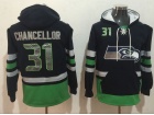 Seattle Seahawks #31 Kam Chancellor Blue Pullover Football Hoodies