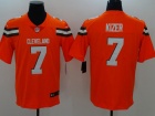 Cleveland Browns #7 DeShone Kizer Orange Men's Vapor Untouchable Limited Jersey