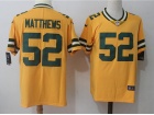 Green Bay Packers #52 Clay Matthews Yellow Vapor Untouchable Limited Jersey