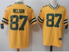 Green Bay Packers #87 Jordy Nelson Yellow Vapor Untouchable Limited Jersey