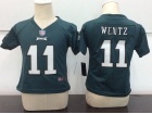 Philadelphia Eagles #11 Carson Wentz Green Toddler Jersey