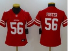 San Francisco 49ers #56 Reuben Foster Red Women Vapor Untouchable Limited Jersey