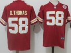 Kansas City Chiefs #58 Derrick D.Thomas Red Men's Vapor Untouchable Limited Jersey