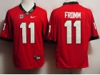 Georgia Bulldogs #11 Jake Fromm Red College Football Limited Jerseys