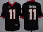 Georgia Bulldogs #11 Jake Fromm Black College Football Limited Jerseys