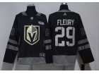 Vegas Golden Knights #29 Marc-Andre Fleury Black 100th Anniversary Hockey Jersey