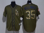 Los Angeles Dodgers #35 Cody Bellinger Green Salute To Service Jersey