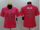 Denver Broncos #58 Von Miller Pink Women's Stitched NFL Limited Rush Fashion Jersey