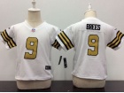 New Orleans Saints #9 Drew Brees White Toddler Jersey