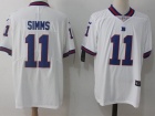 New York Giants #11 Phillip Simms White Color Rush Limited Football Jersey